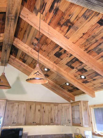 Douglas Fir Timbers and Picklewood Ceiling